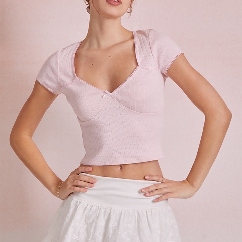 PacSun | Beverly and Beck Pink Knit Top